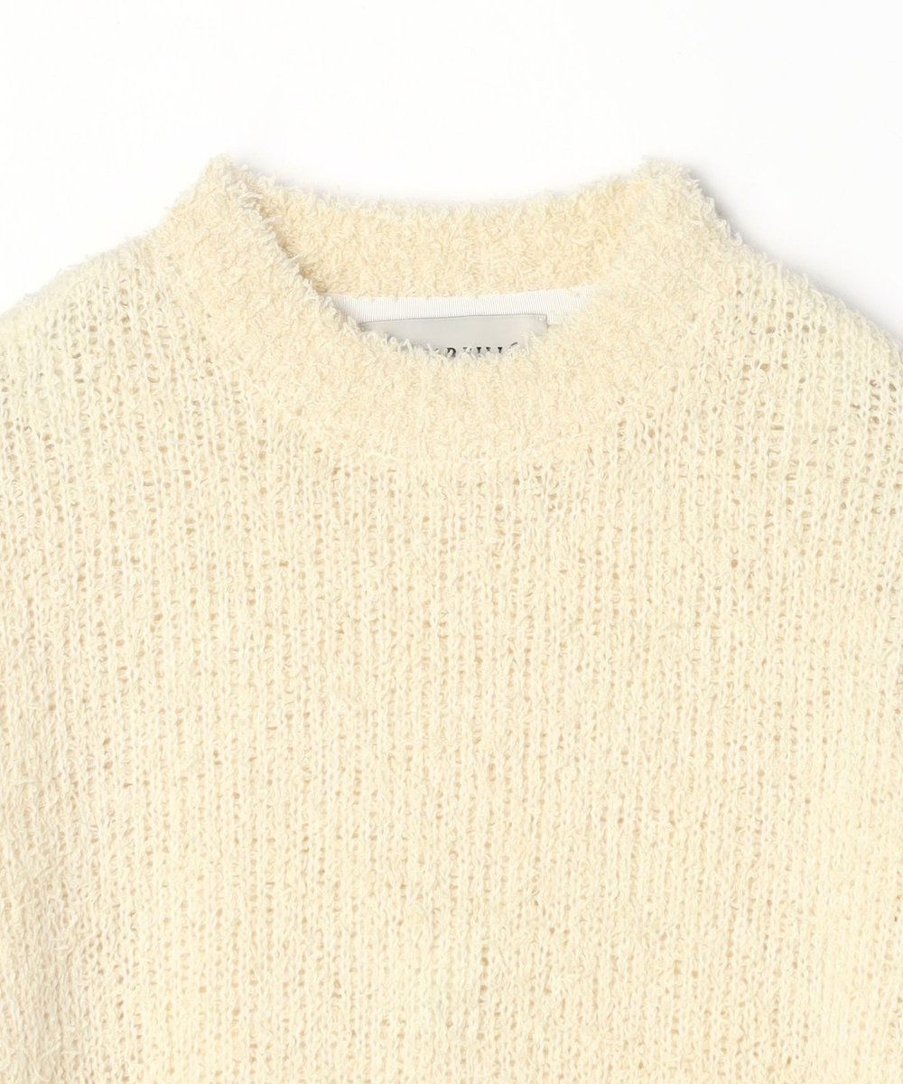 DÉPAREILLÉ LOW GAUGE LOOP YARN CREW NECK / ローゲージループヤーンクルーネック オフホワイト