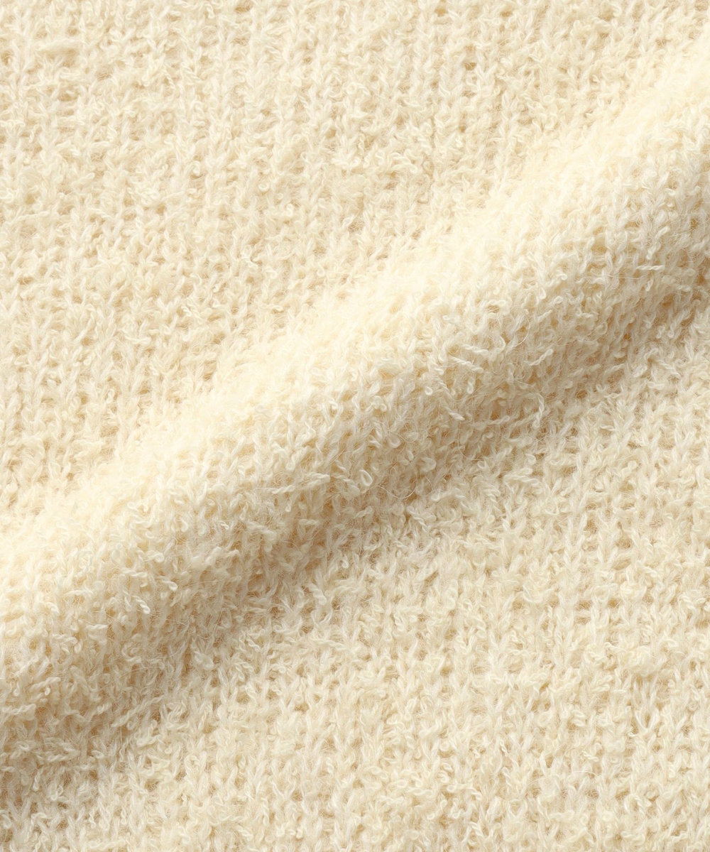 DÉPAREILLÉ LOW GAUGE LOOP YARN CREW NECK / ローゲージループヤーンクルーネック オフホワイト