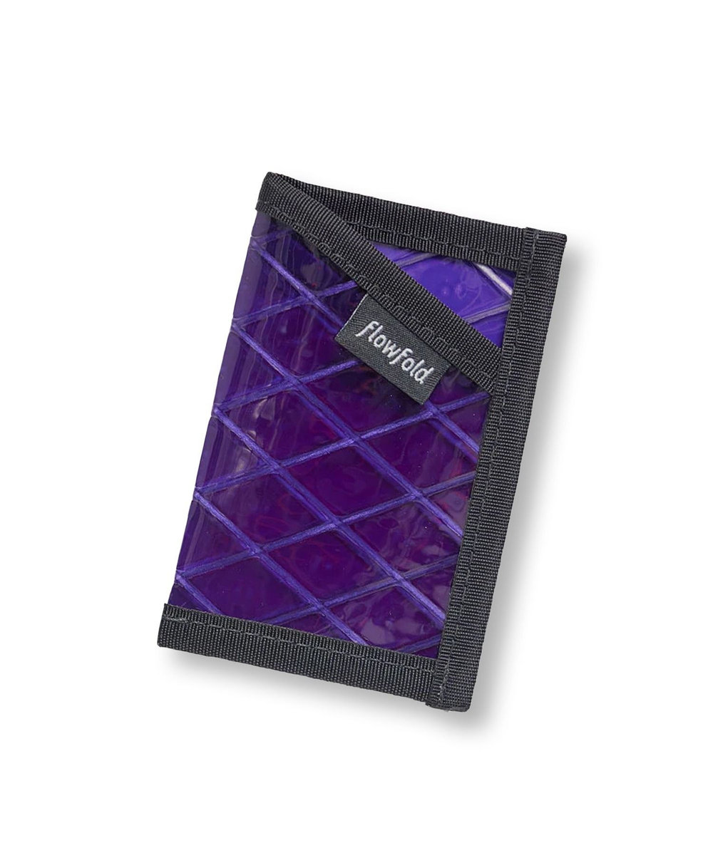MEN'S BIGI 【FLOWFOLD/フローフォールド】Recycled Sailcloth Minimalist - Card Holder Wallet パープル