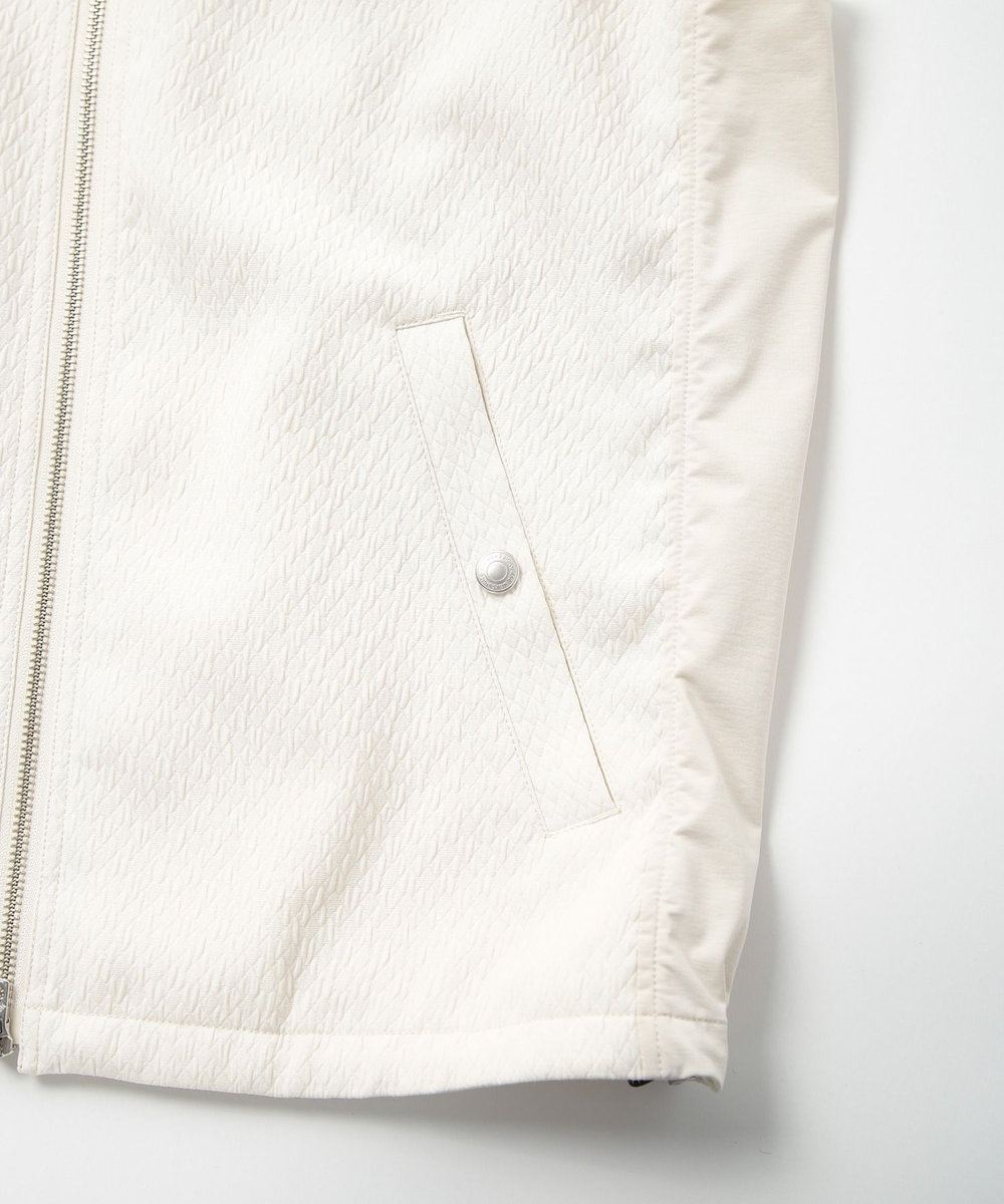 MEN'S BIGI フクレジャカードキルティングベスト ベージュ