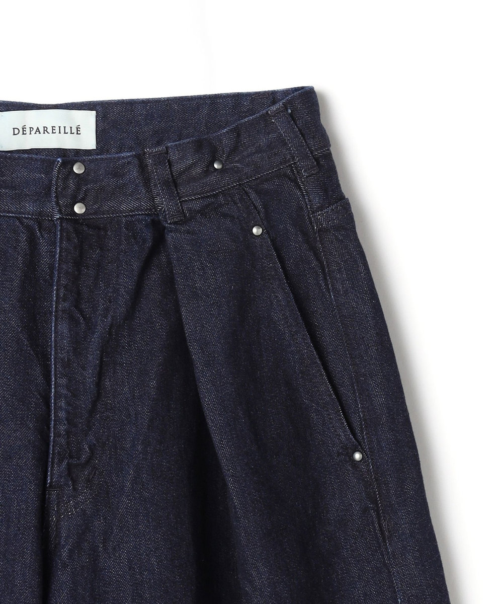 DÉPAREILLÉ DENIM WIDE PANTS / デニムワイドパンツ ブルー