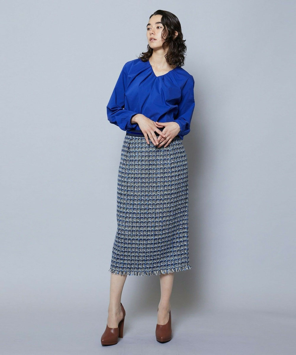 MOGA TWEEDスカート ブルー