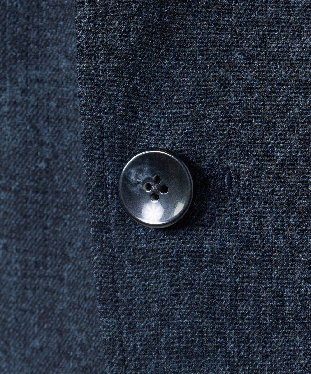MEN'S BIGI 【ACTIVE TAILOR】Dot Air ヘリンボーン×千鳥格子/デニム柄 セットアップジャケット＜通気性/吸水速乾/ストレッチ＞ ネイビー