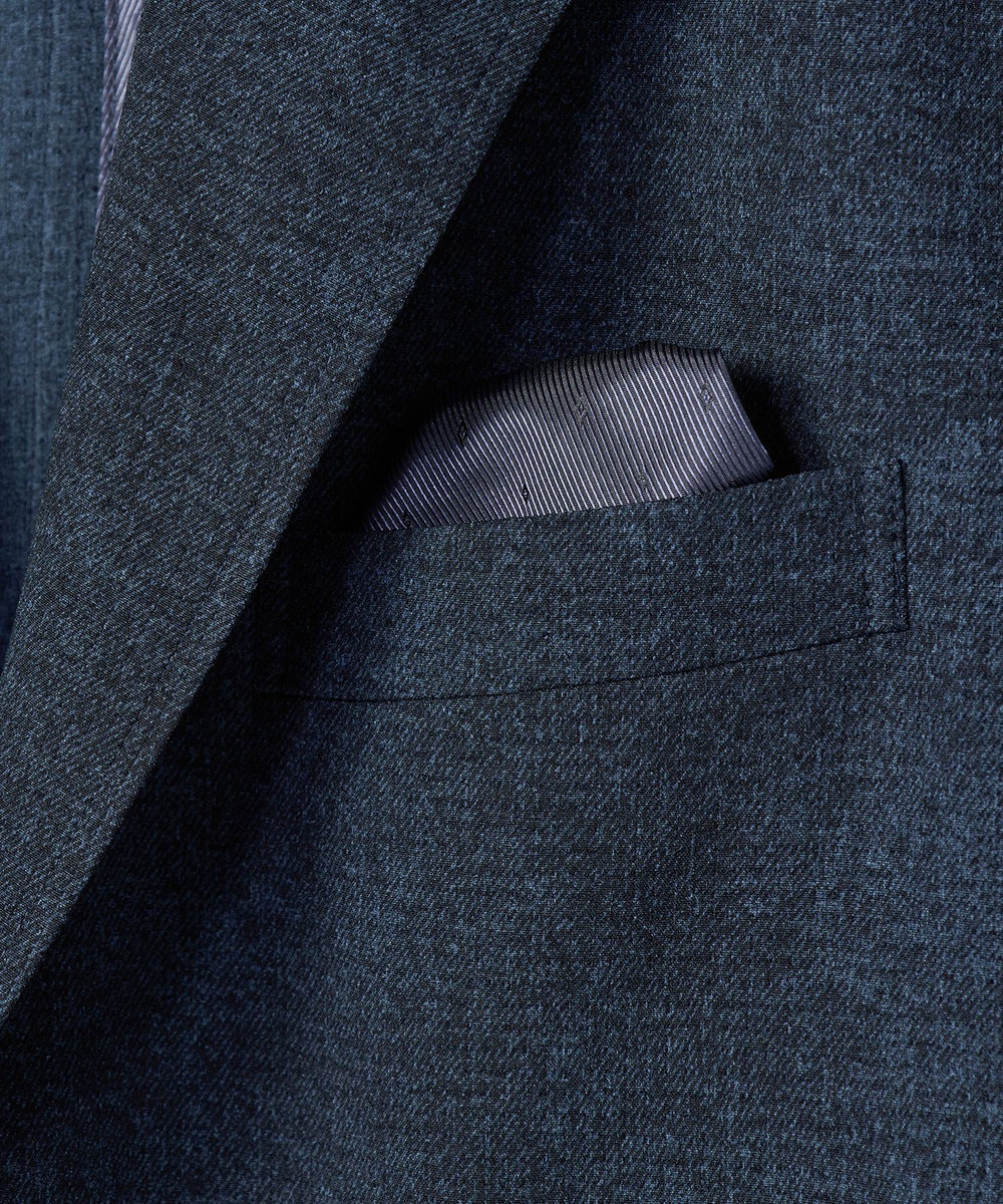 MEN'S BIGI 【ACTIVE TAILOR】Dot Air ヘリンボーン×千鳥格子/デニム柄 セットアップジャケット＜通気性/吸水速乾/ストレッチ＞ ネイビー