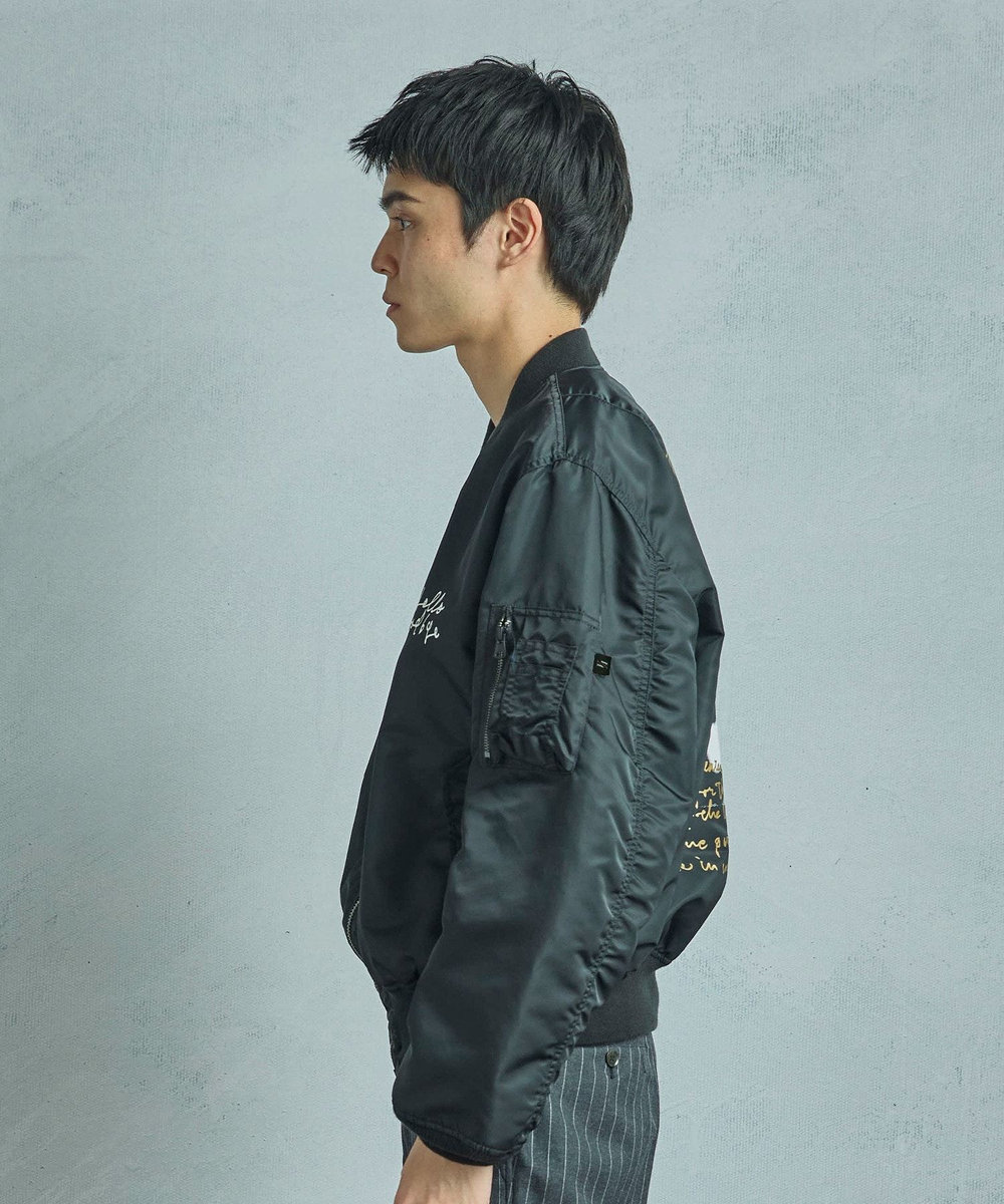 MEN'S BIGI 【TODAY edition x VALLEY APPAREL】グラフィックプリントL-2Bブルゾン ブラック