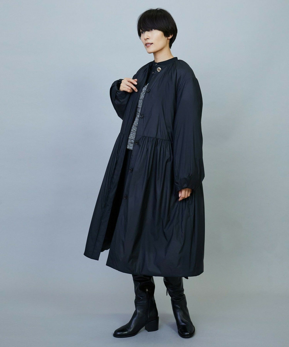 MOGA favi mercarto×MOGA　ミドルギャザーコート ブラック