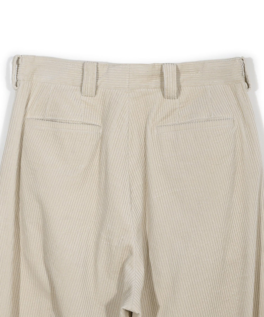 MEN'S BIGI 【50th Anniv . 菊池武夫】COTTON CORDUROY WIDE PANTS オフホワイト