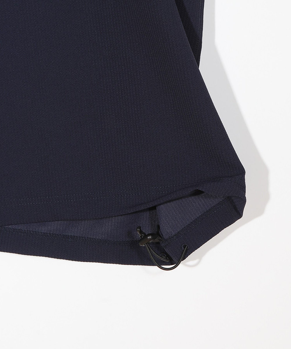 MEN'S BIGI シアサッカー調ルーズフィットTEE ネイビー