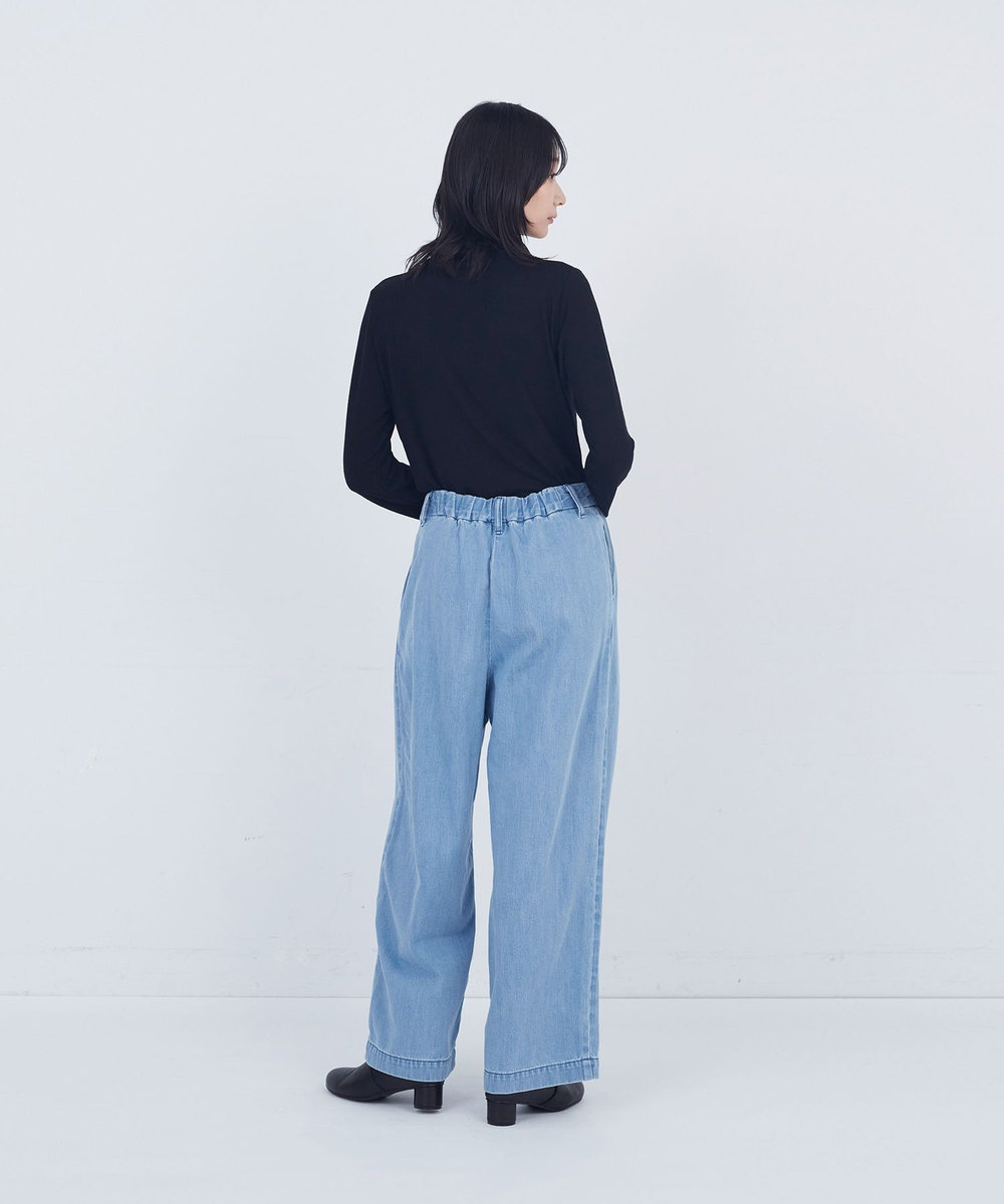 ADIEU TRISTESSE ワンタックデニムパンツ ライトブルー