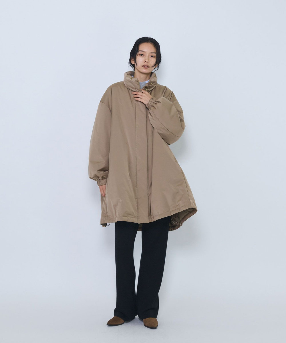 1er Arrondissement テントラインダウンコート ベージュ