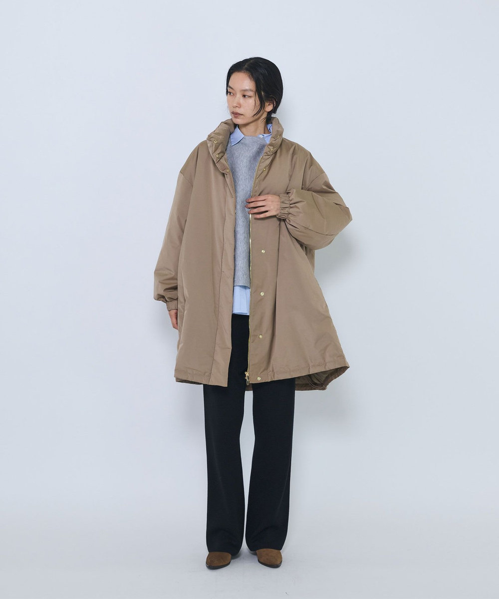 1er Arrondissement テントラインダウンコート ベージュ