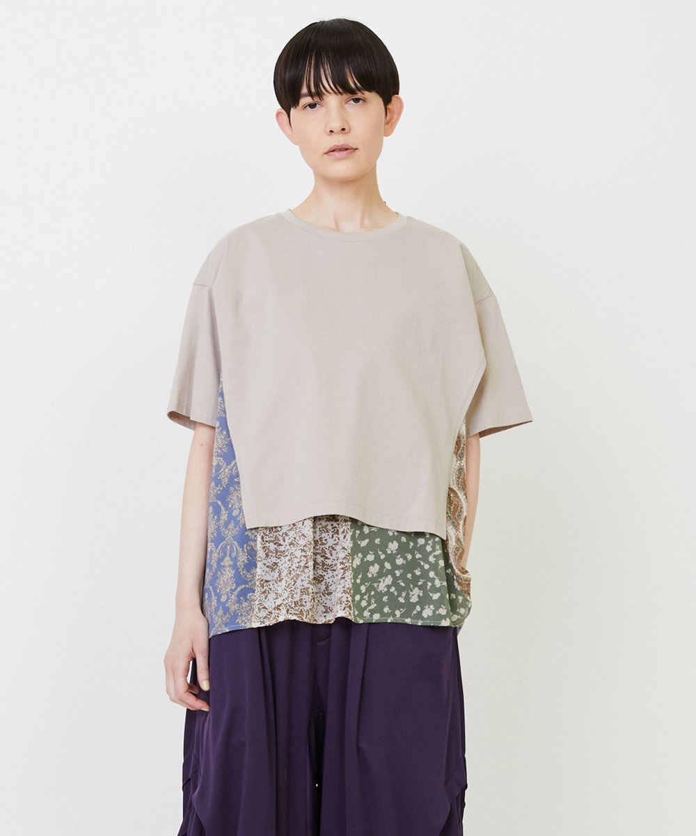 FRAPBOIS レイヤーシフォンT ベージュ