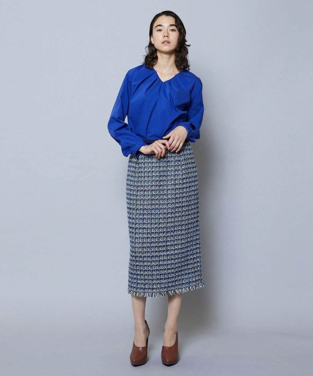 MOGA TWEEDスカート ブルー