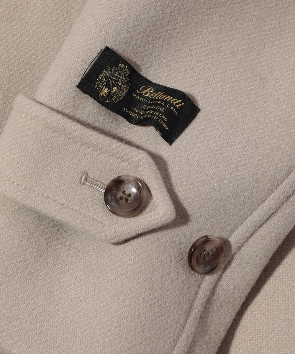 MEN'S BIGI 【Bellandi/べランディ】スタンドカラーコート ベージュ