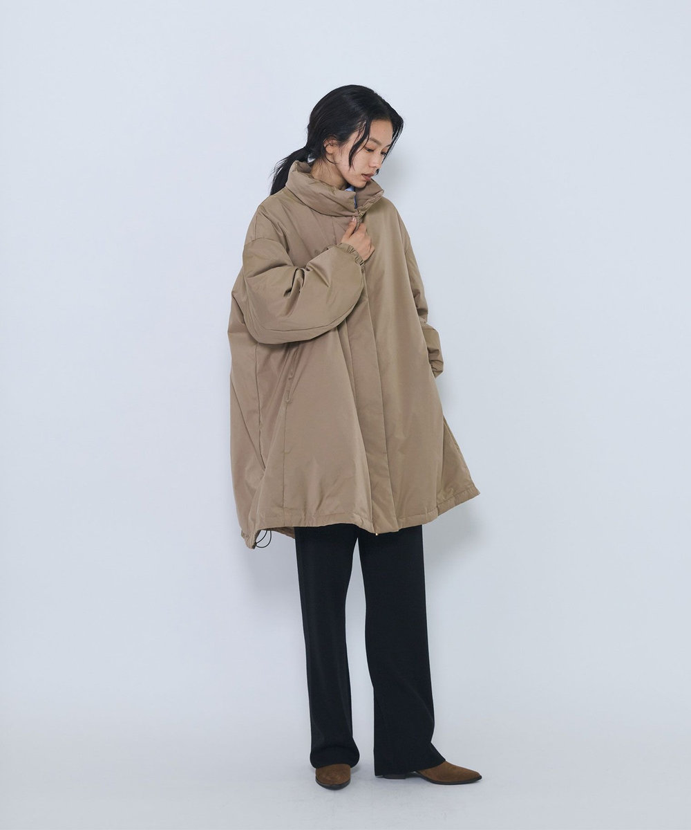 1er Arrondissement テントラインダウンコート ベージュ