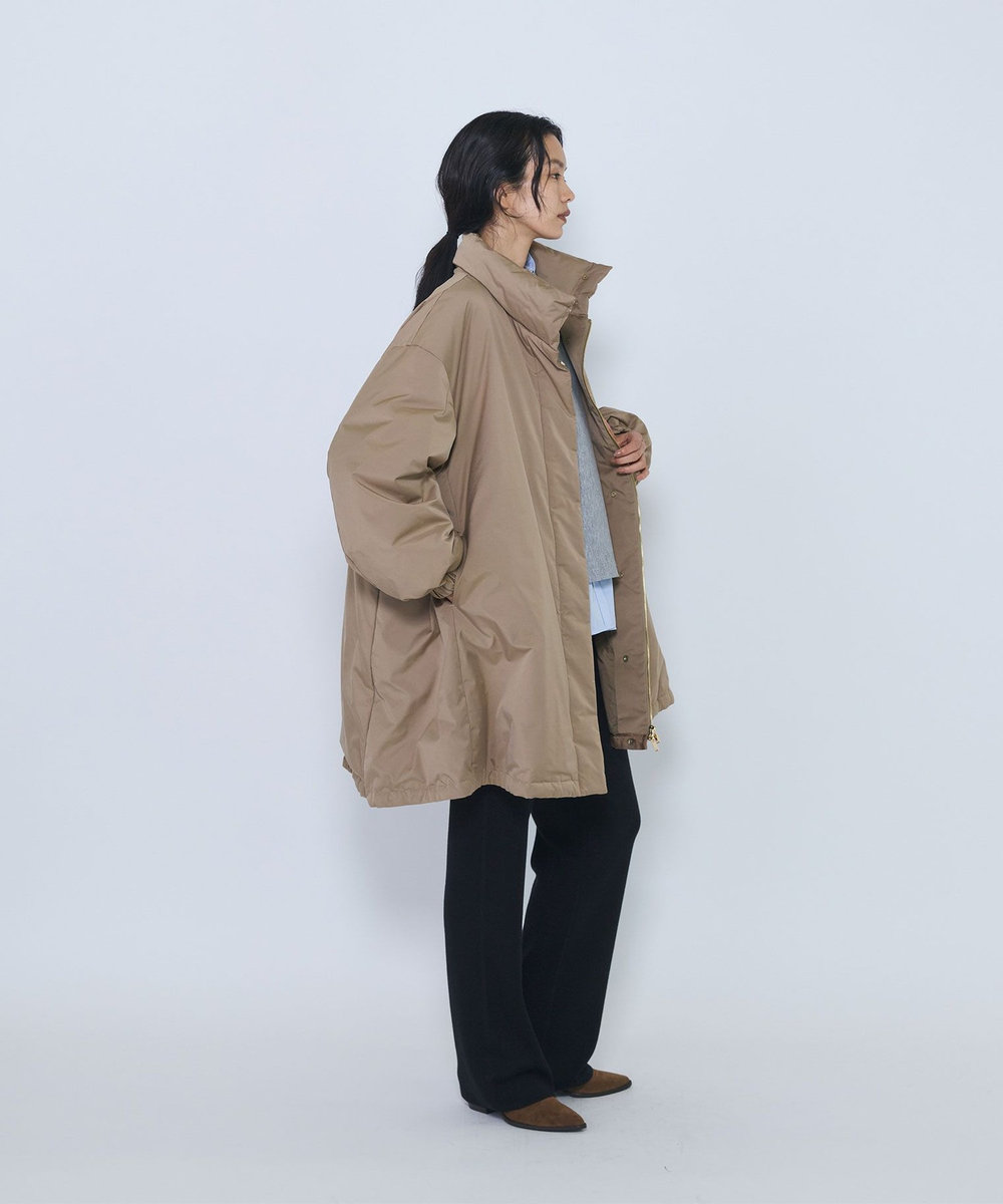 1er Arrondissement テントラインダウンコート ベージュ