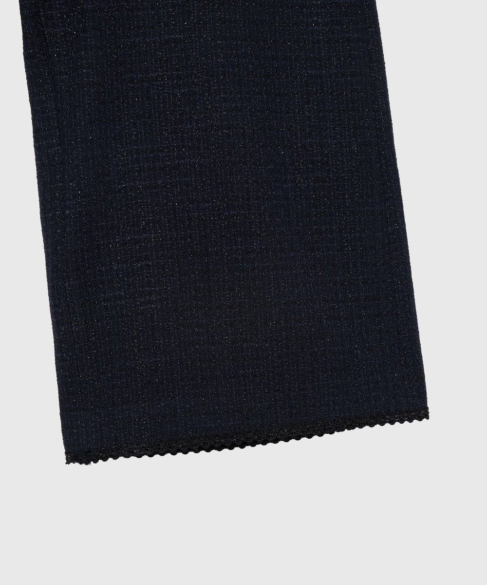 DÉPAREILLÉ COTTON TWEED WIDE PANTS / コットンツィードワイドパンツ ネイビー