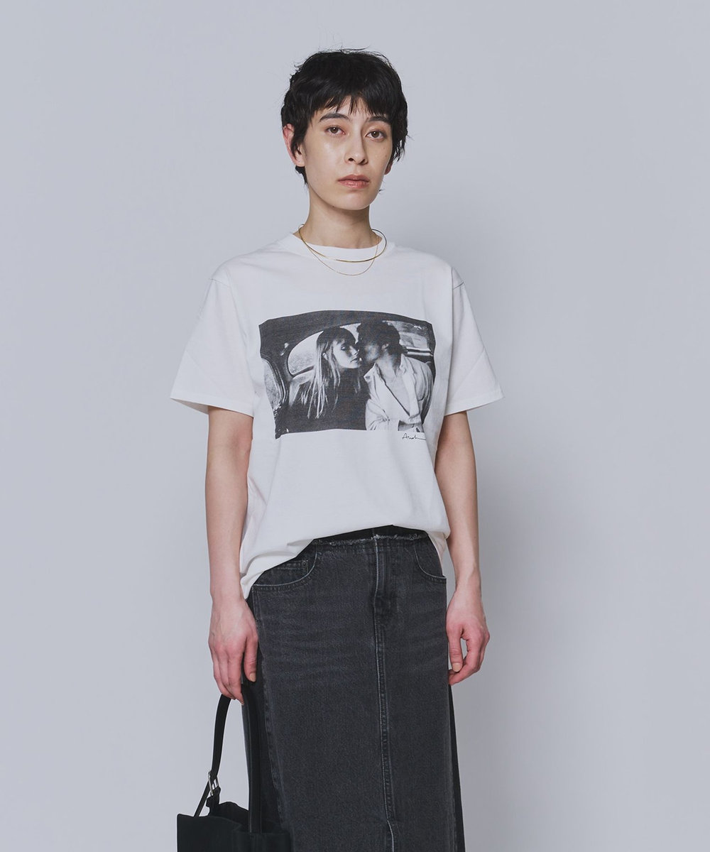 1er Arrondissement ＜COUTURE D'ADAM（クチュール ド アダム）＞“Jane&Sere in the Taxi"T-シャツ ホワイト