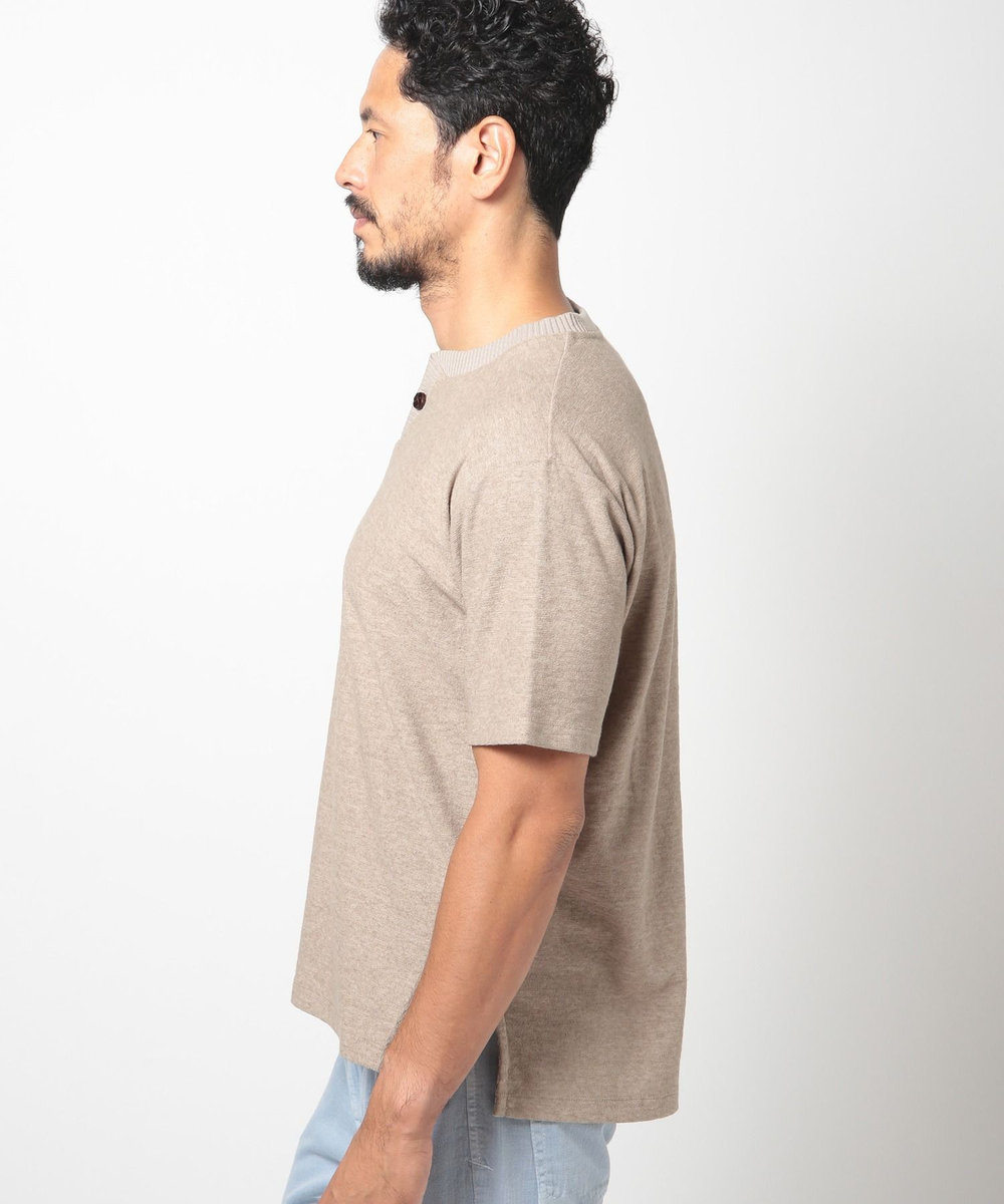 MEN'S BIGI ヴィンテージミニパイルスキッパーカットソー ベージュ