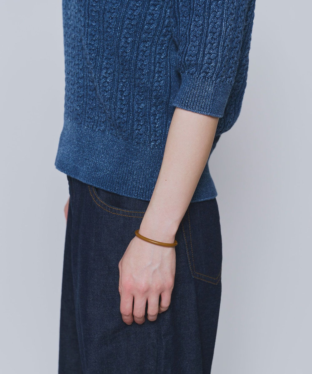 1er Arrondissement ＜Bijou R.I (ビジューアールアイ)＞レザーバングル キャメル