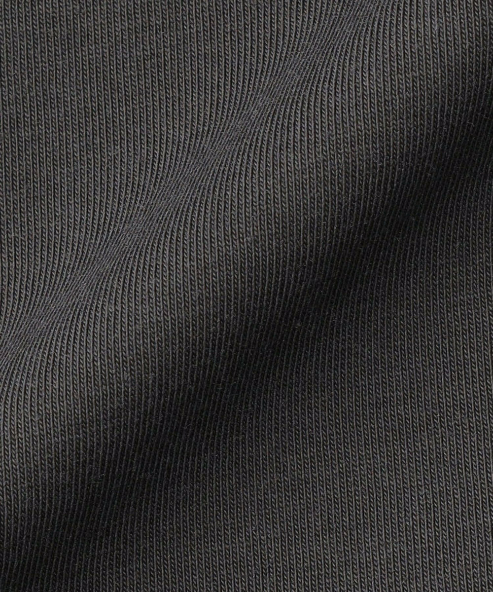 LOISIR コットン天竺ノースリーブプルオーバー チャコールグレー