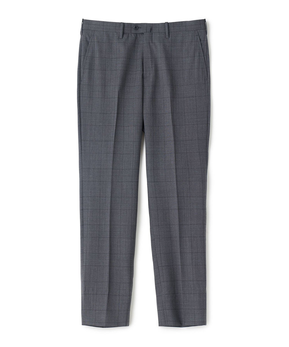 MEN'S BIGI 【Loro Piana/ロロ・ピアーナ】ウール梳毛 グレンチェック柄スーツ グレー