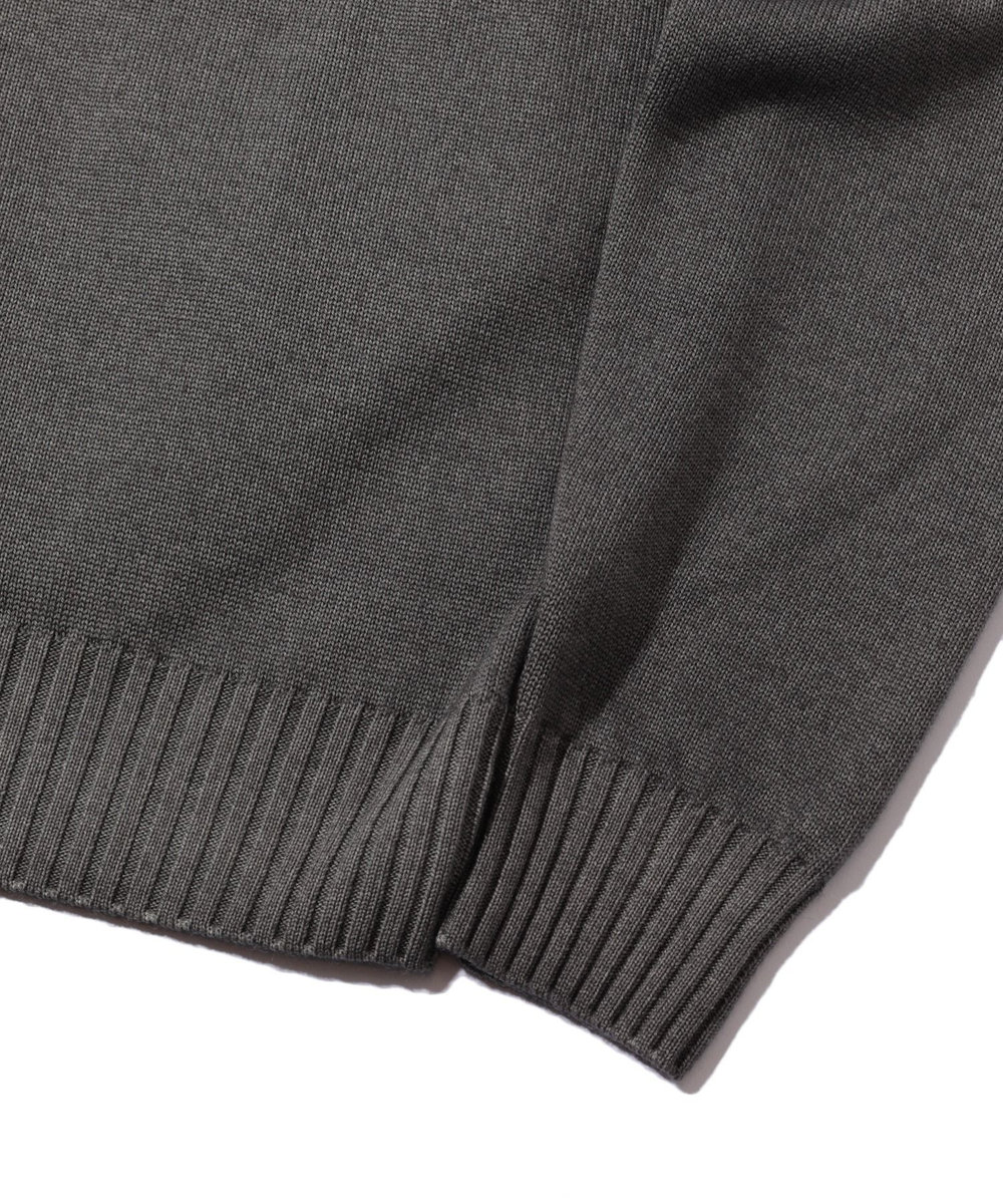 MEN'S BIGI 【FILIPPO DE LAURENTIIS】10Gクルーネックニット グレー