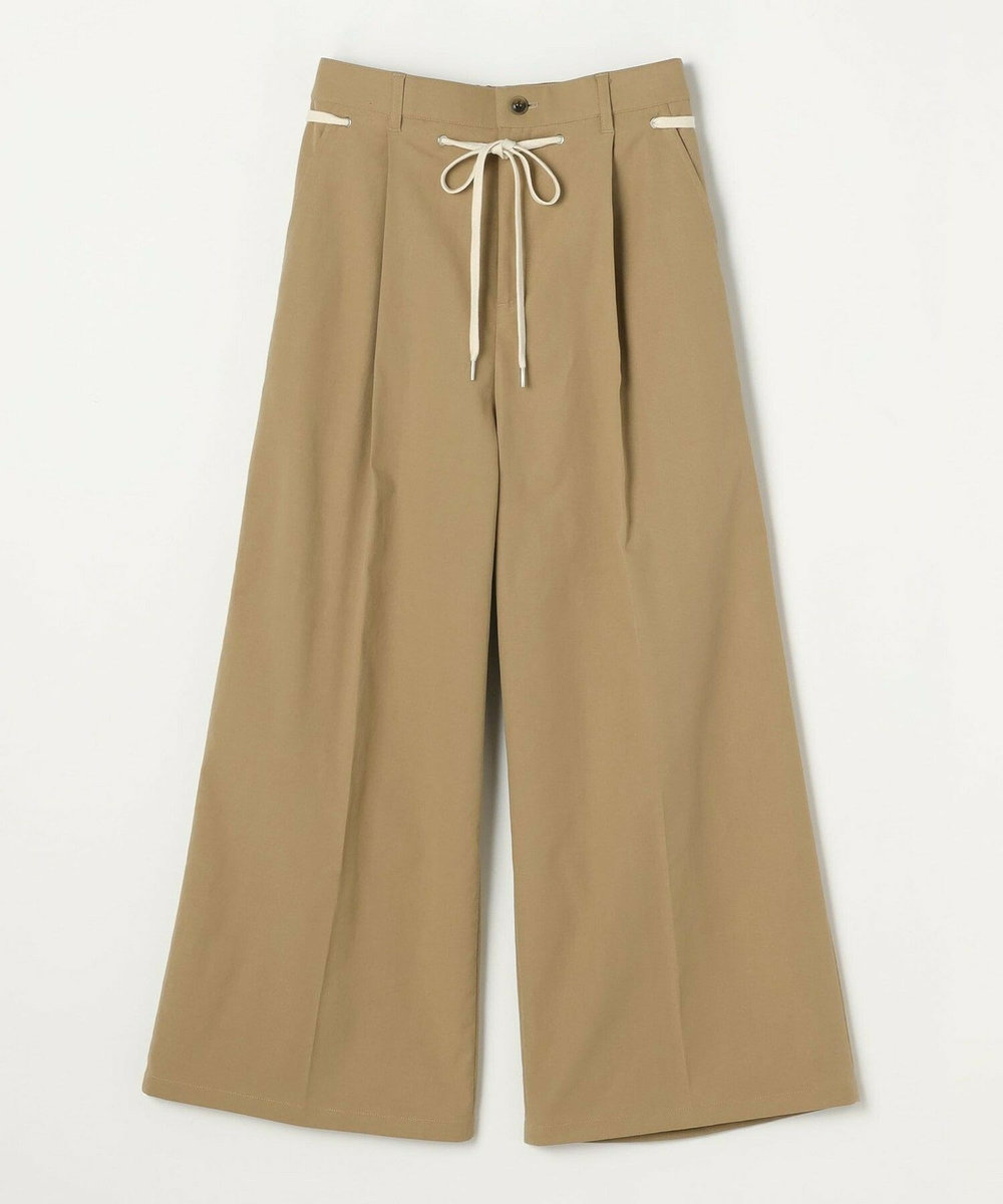 feerique feerique ポリエステルツイルワイドチノパンツ［セットアップ可能］ ベージュ