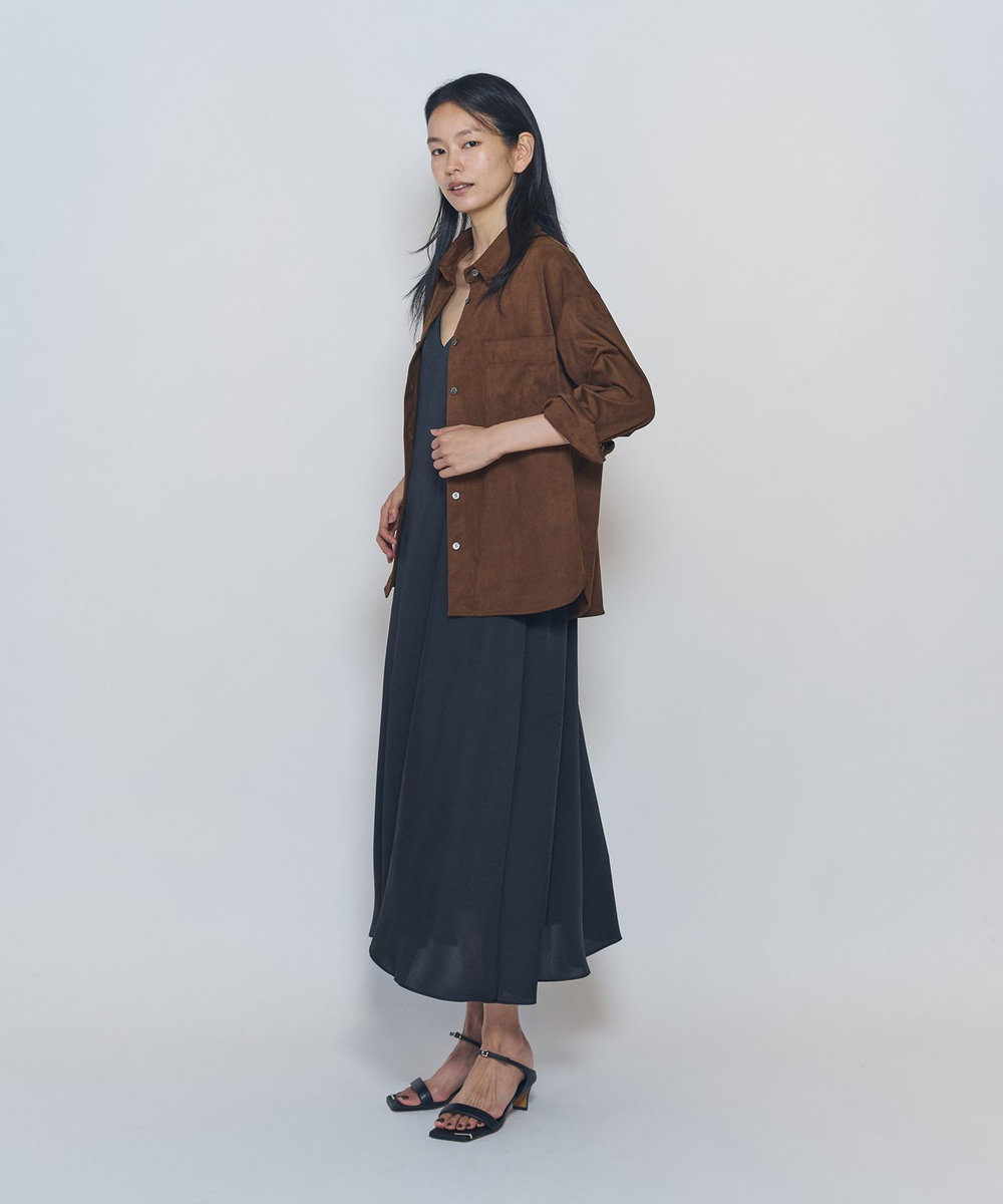 1er Arrondissement フェイクスエードシャツ キャメル