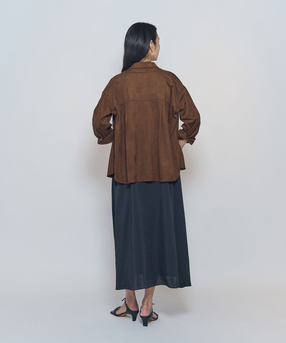 1er Arrondissement フェイクスエードシャツ キャメル