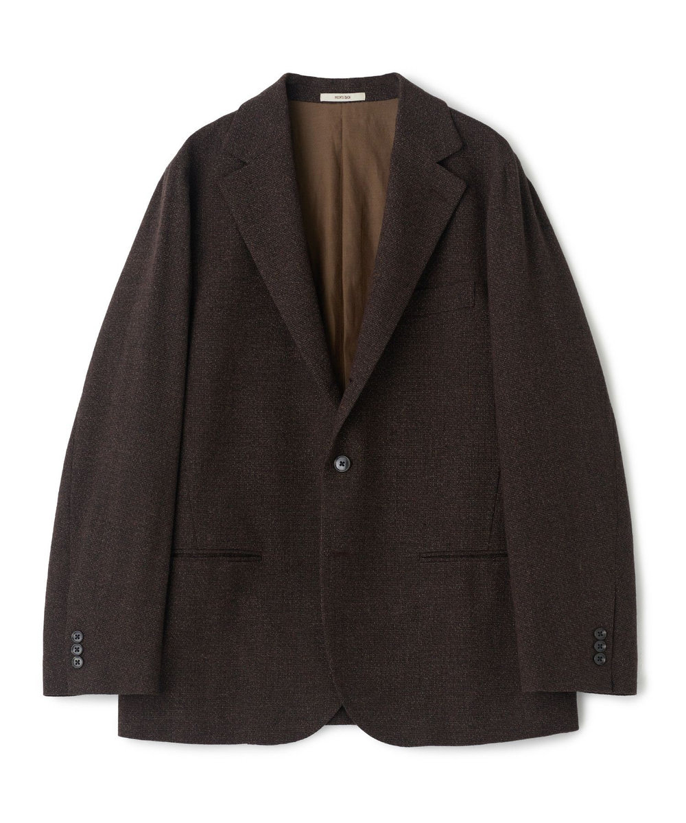 MEN'S BIGI 【BASED ON MEN'S BIGI HERITAGE】メランジ調 リラックス3Bジャケット ブラウン