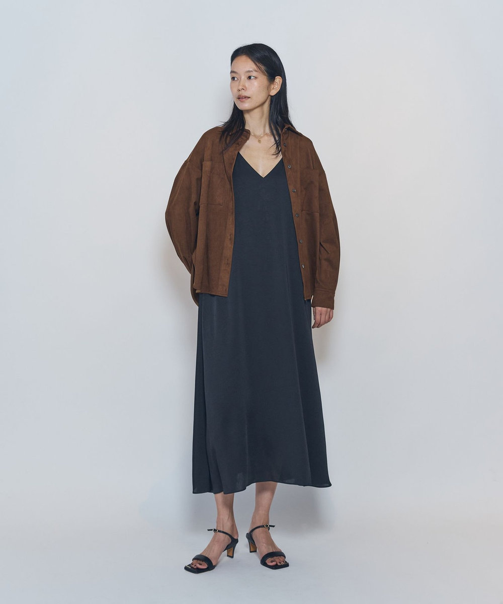 1er Arrondissement フェイクスエードシャツ キャメル