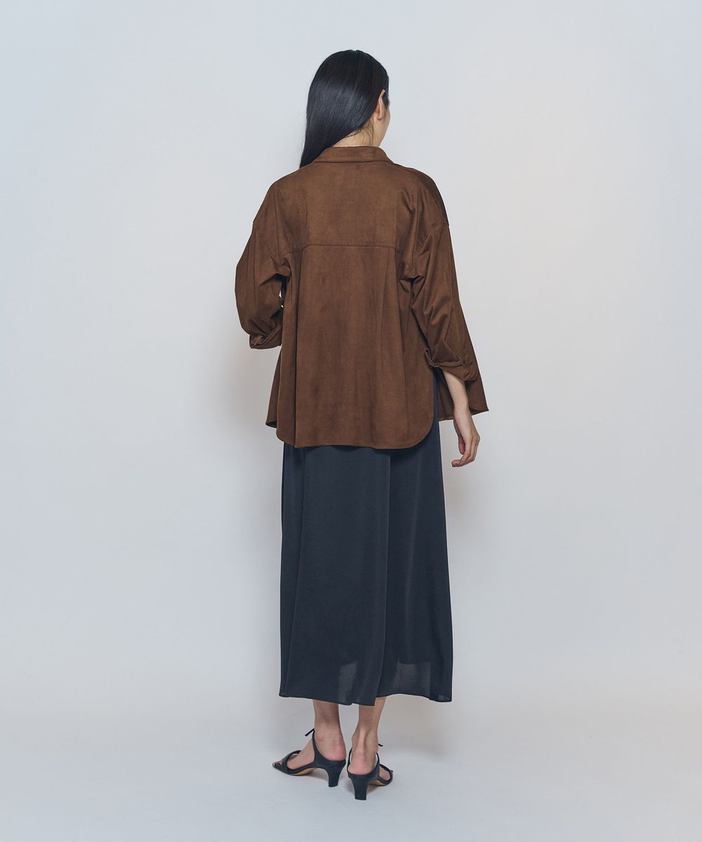 1er Arrondissement フェイクスエードシャツ キャメル