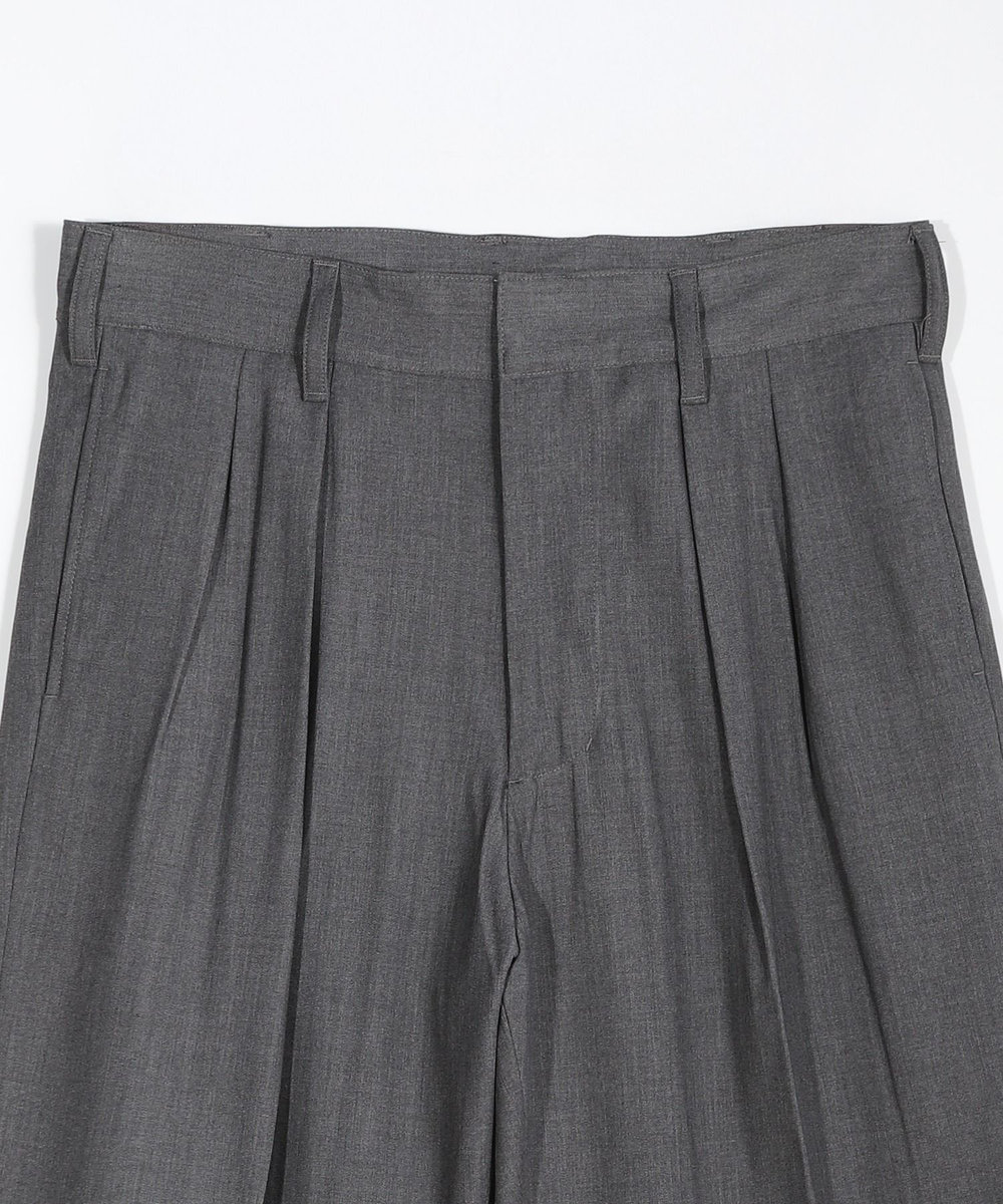 MEN'S BIGI セミワイドスラックス グレー