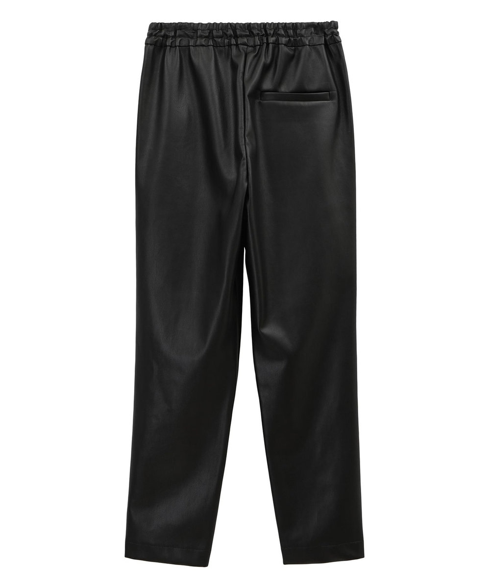 1er Arrondissement WASHABLE FAKE LAMBSKIN パンツ ブラック