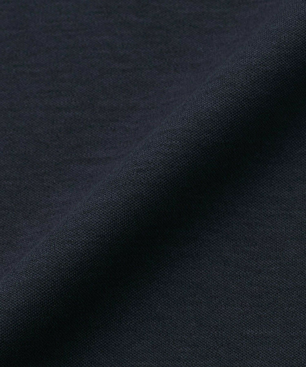 L'EQUIPE コットンスムースアシンメトリータックカットソー ネイビー