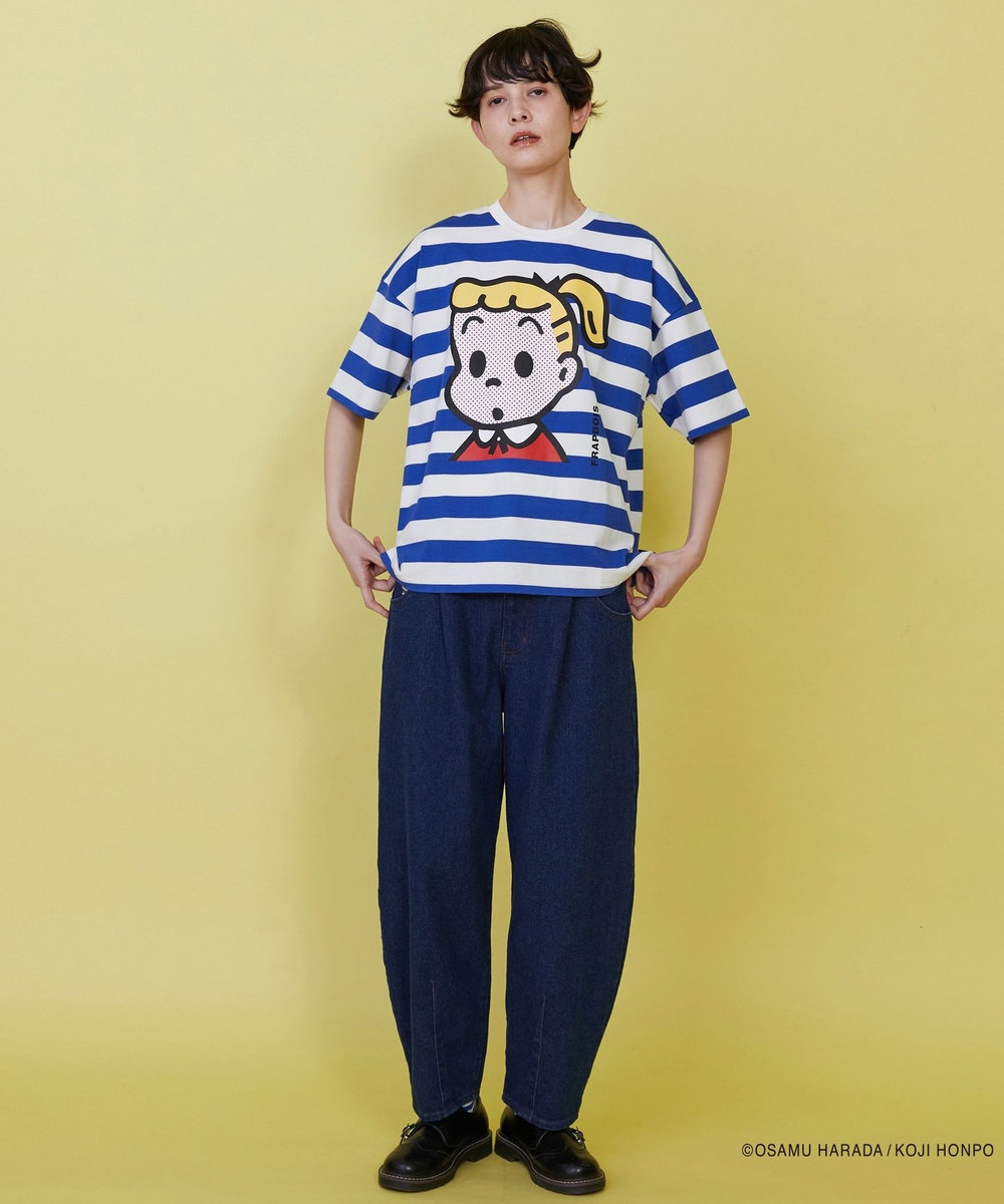 FRAPBOIS OSAMU GOODS フェイスT ブルー