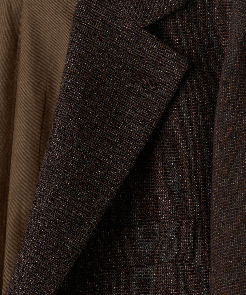 MEN'S BIGI 【BASED ON MEN'S BIGI HERITAGE】メランジ調 リラックス3Bジャケット ブラウン