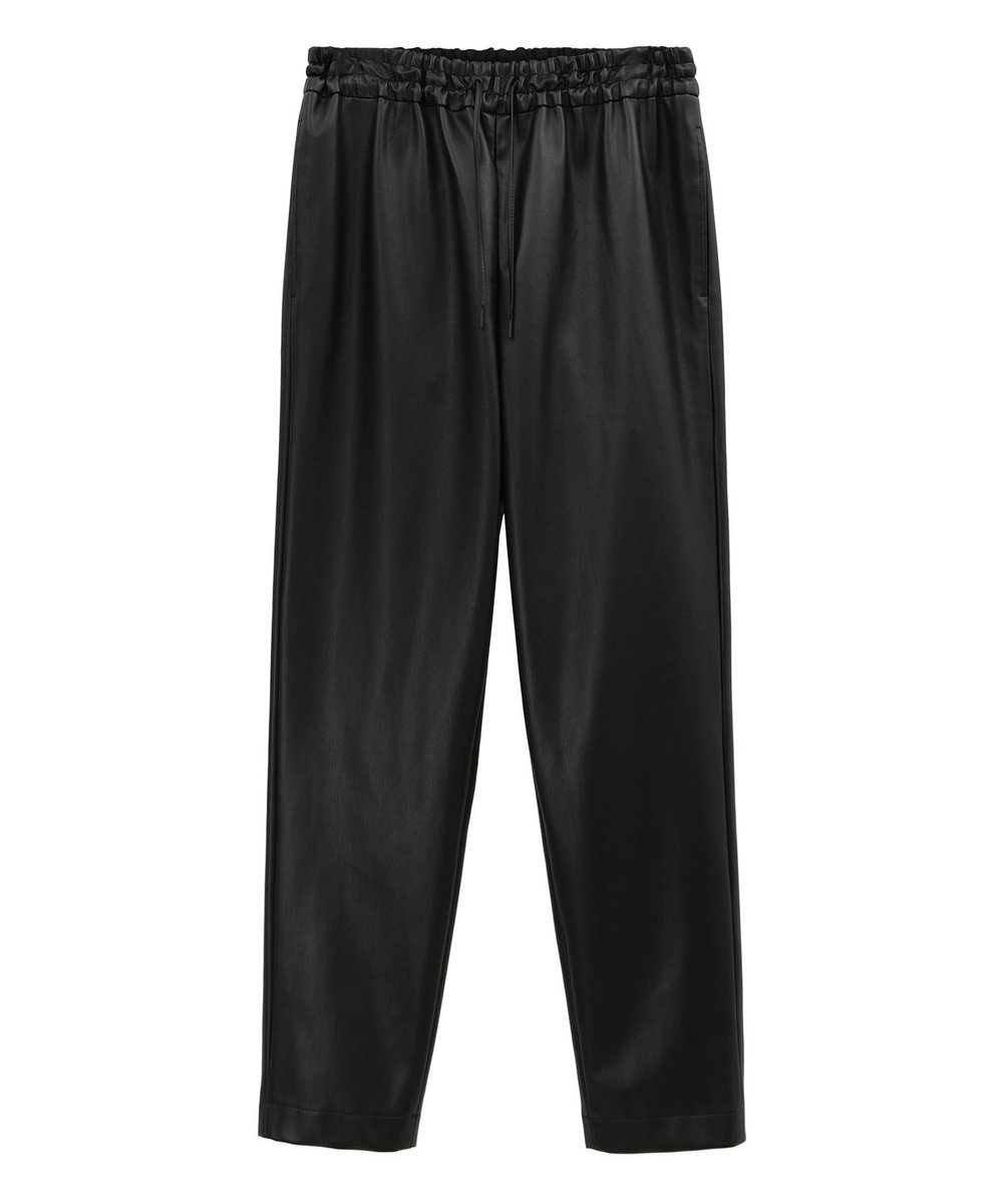 1er Arrondissement WASHABLE FAKE LAMBSKIN パンツ ブラック