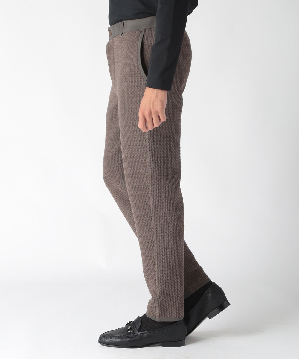 MEN'S BIGI 【ACTIVE TAILOR】モール混ニットパンツ カーキ