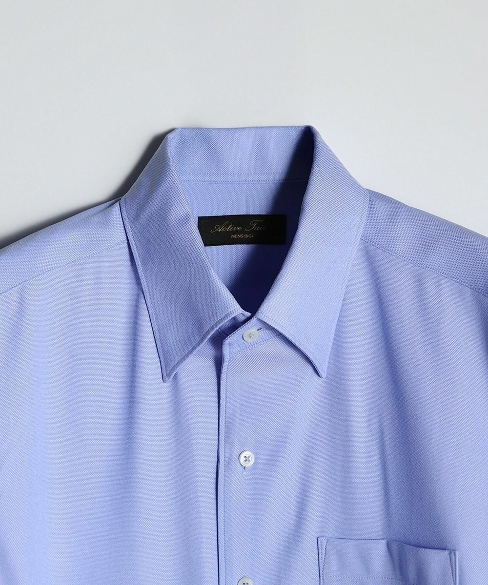 MEN'S BIGI 【ACTIVE TAILOR/アクティブテイラー】クールマックスロイヤルオックスドレスシャツ＜吸水速乾/イージーケア＞ サックスブルー