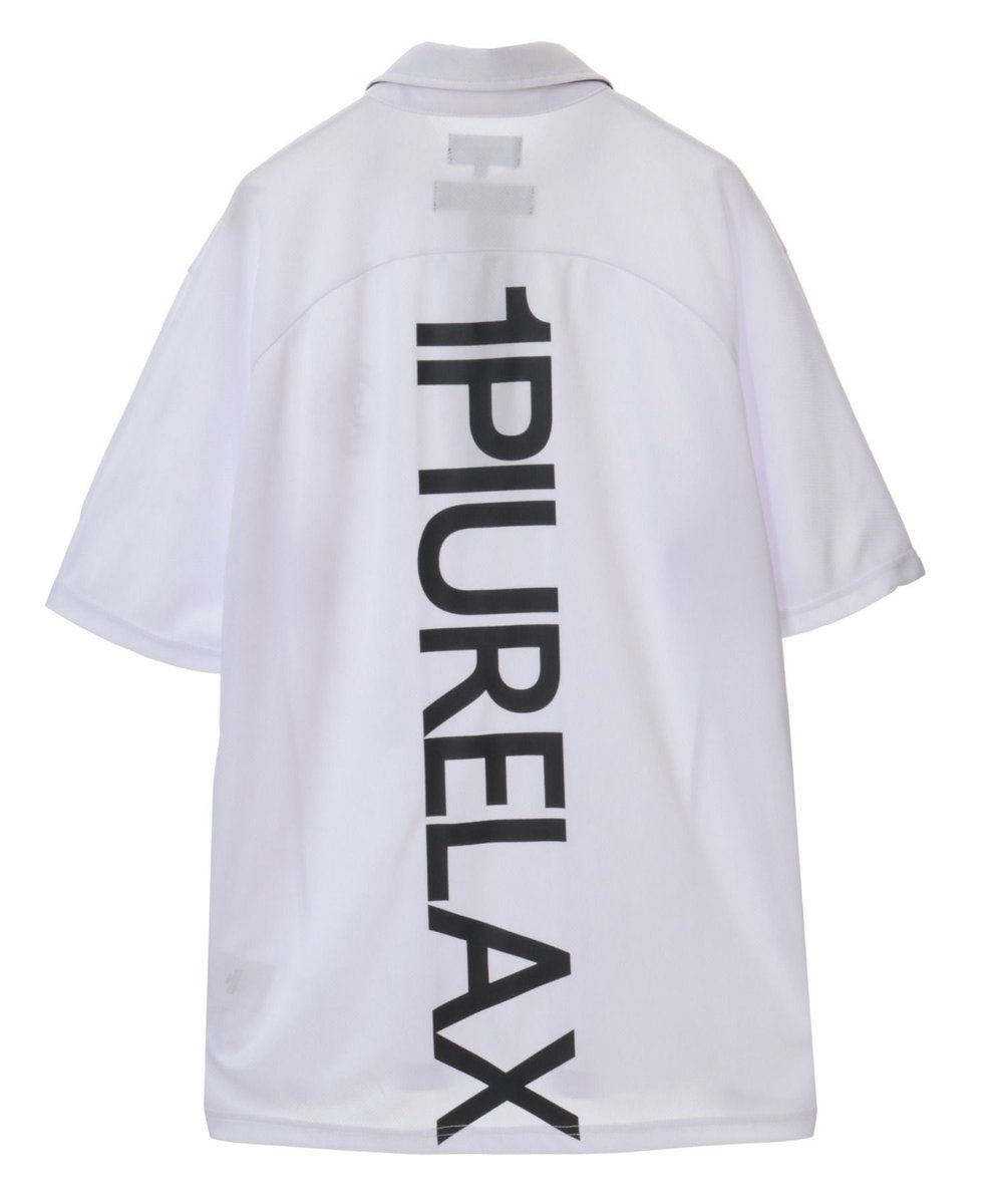 MEN'S BIGI ＜1PIU1UGUALE3 RELAX＞別注　リバーメッシュポロシャツ ホワイト