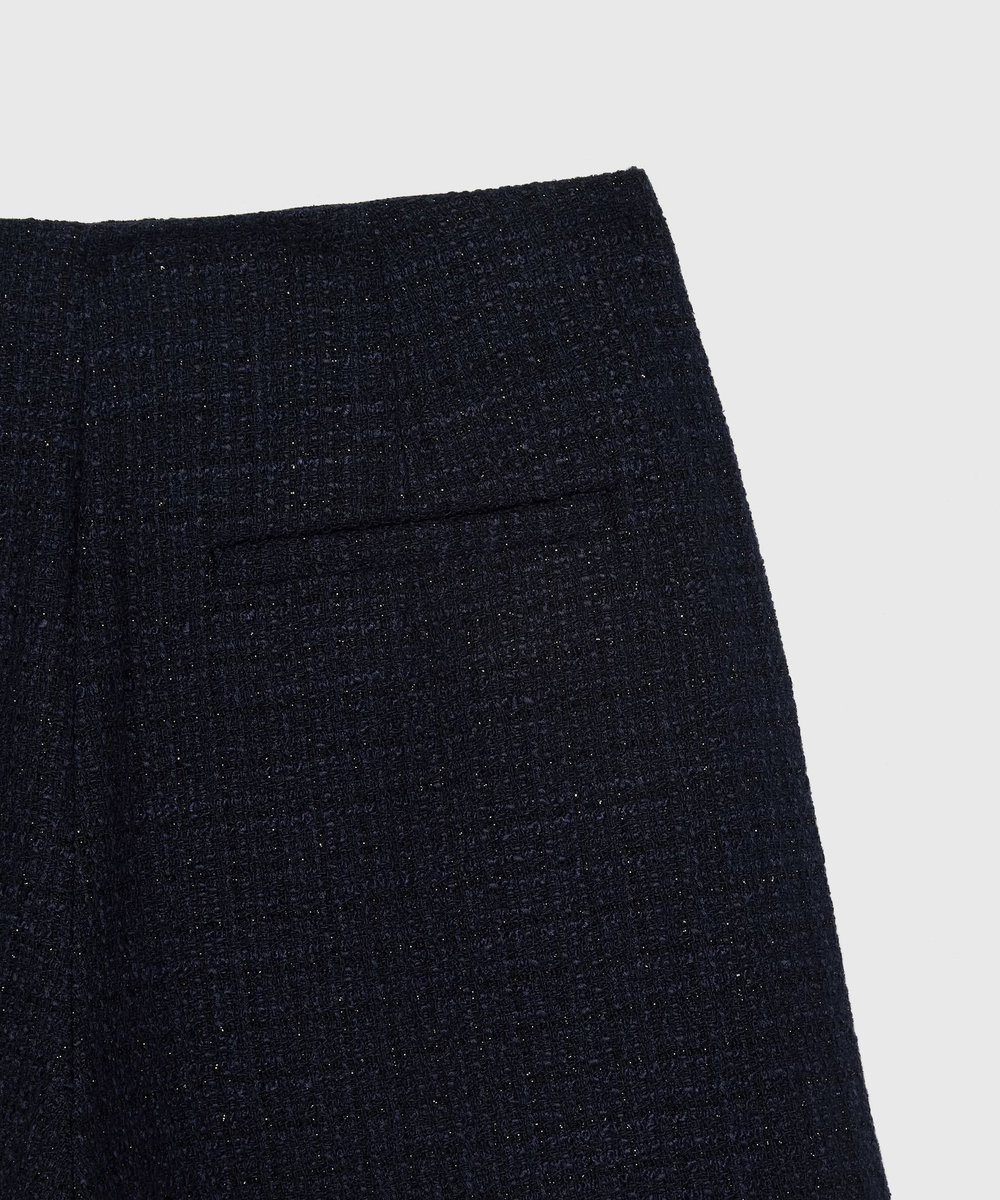 DÉPAREILLÉ COTTON TWEED WIDE PANTS / コットンツィードワイドパンツ ネイビー
