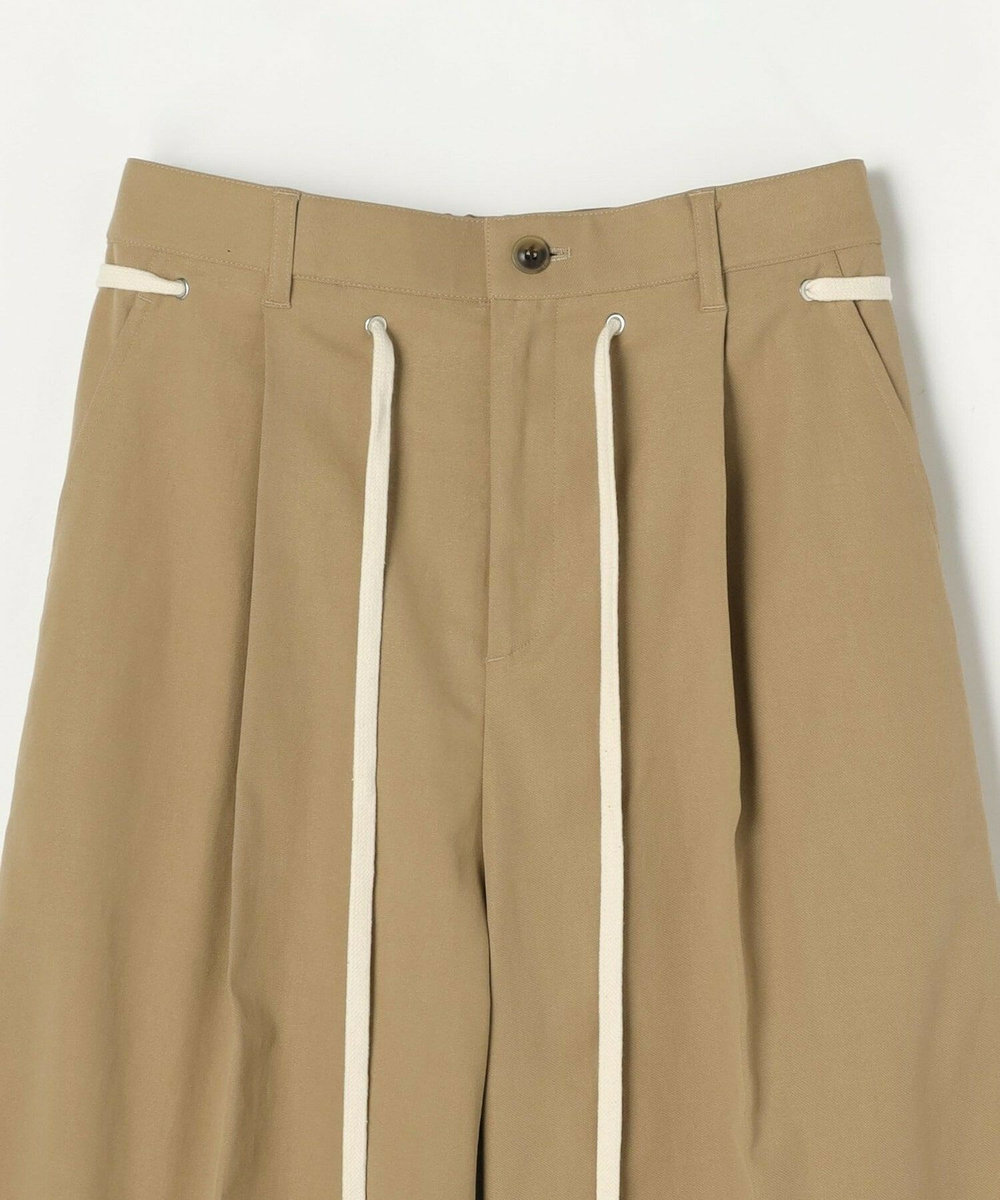 feerique feerique ポリエステルツイルワイドチノパンツ［セットアップ可能］ ベージュ
