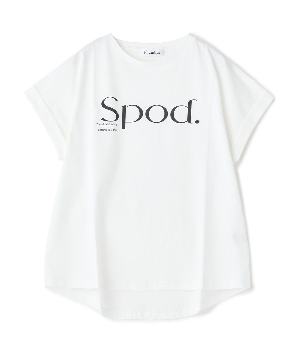NOWADAYS ドライタッチコットンロゴTシャツ ホワイト系その他