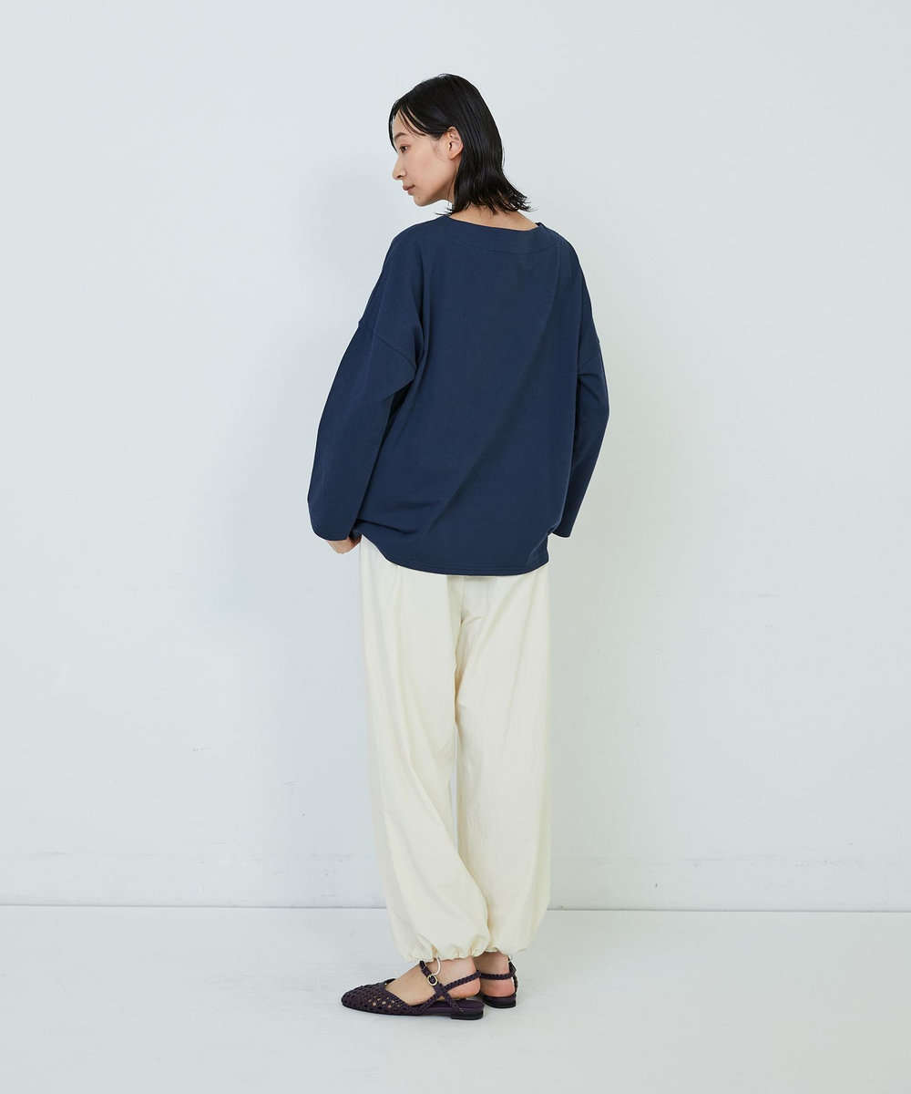 ADIEU TRISTESSE 【杉本さなえさんコラボ】星座プリントロングスリーブＴシャツ ネイビー
