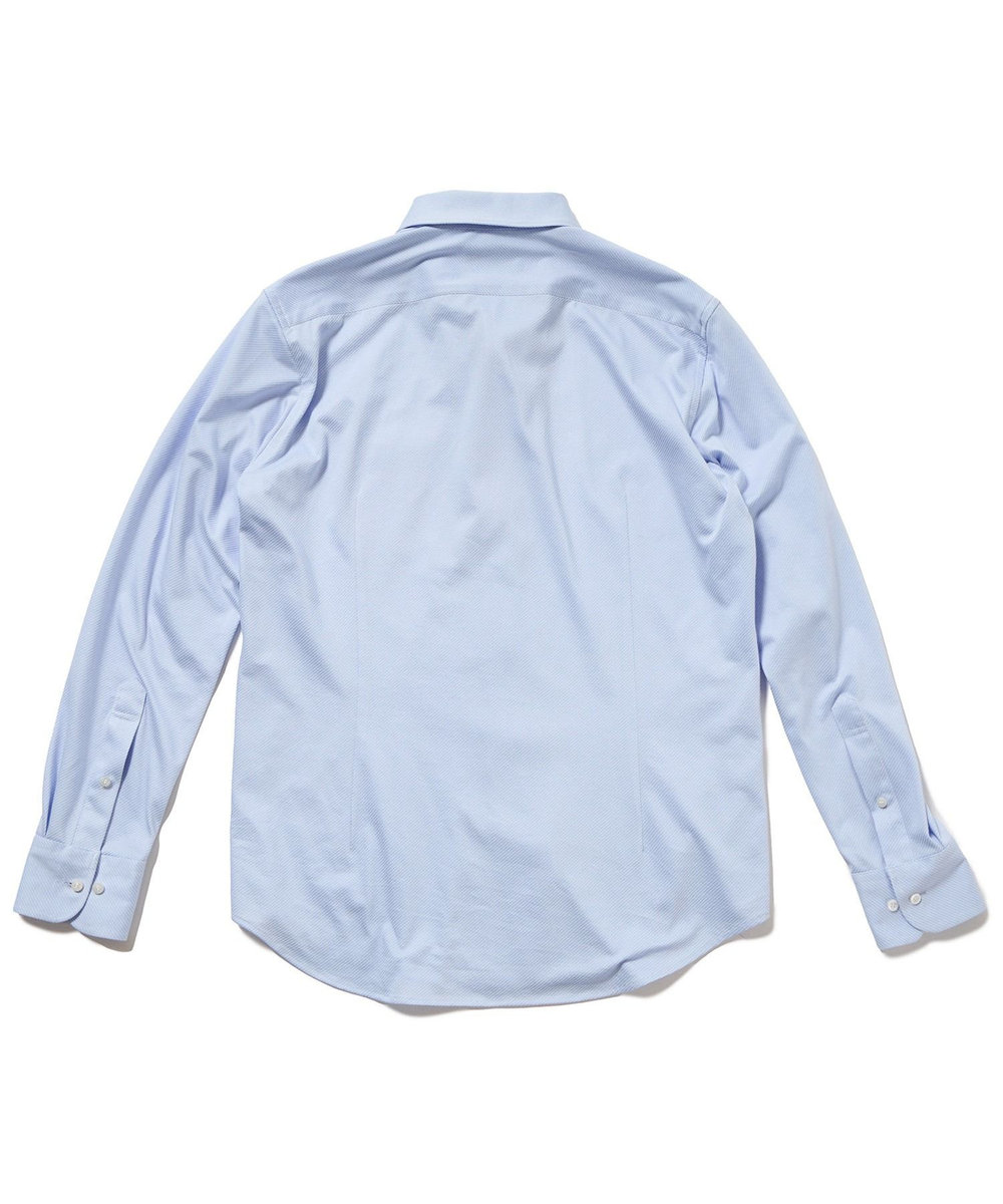 MEN'S BIGI ハイゲージツイルワンピースカラーボタンダウンドレスシャツ サックスブルー