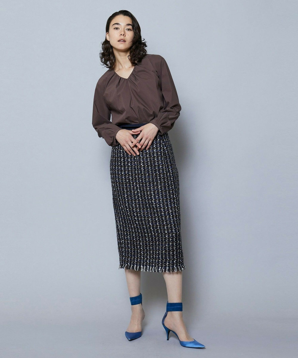 MOGA TWEEDスカート ネイビー