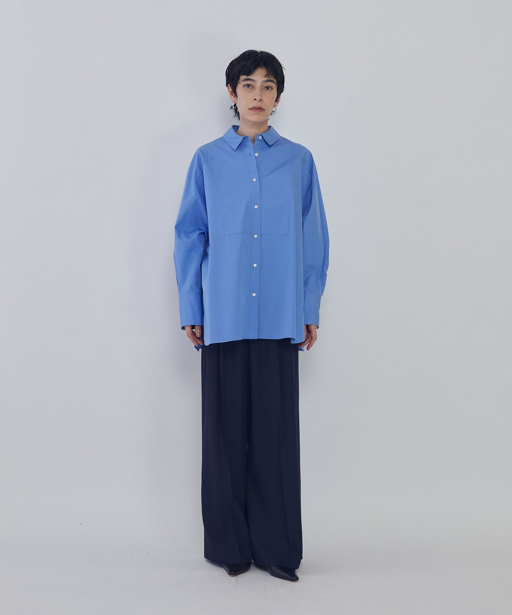 1er Arrondissement ブザムシャツ サックスブルー
