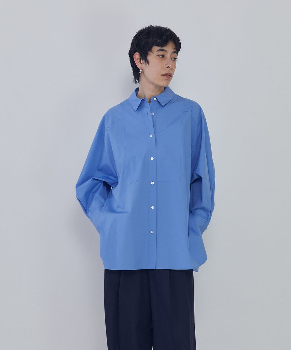 1er Arrondissement ブザムシャツ サックスブルー